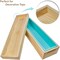 Wooden Soap Molds for Soap Making Large- 5 lb Soap Molds Loaf with Cover, Rectangle Silicone Soap Loaf Molds 77 oz (5 lb Standard Mold)